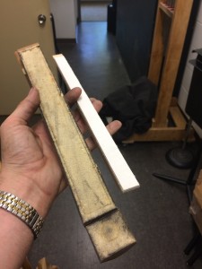 New pallet (right); Old pallet (left).
