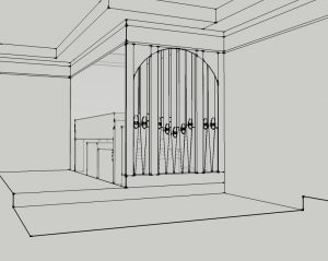 3D Rendering of the Organ Case.